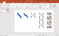 パワーポイントで 立体的な二重らせん構造のdnaを作る方法あり Yahoo 知恵袋