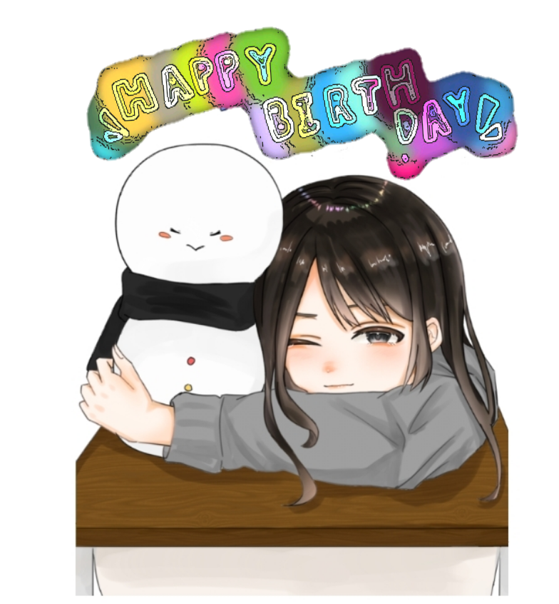 コロナで会え無い友達や身内に絵のプレゼント！手書きの女の子の絵！ happyvision_hz10-gaku-small-n8