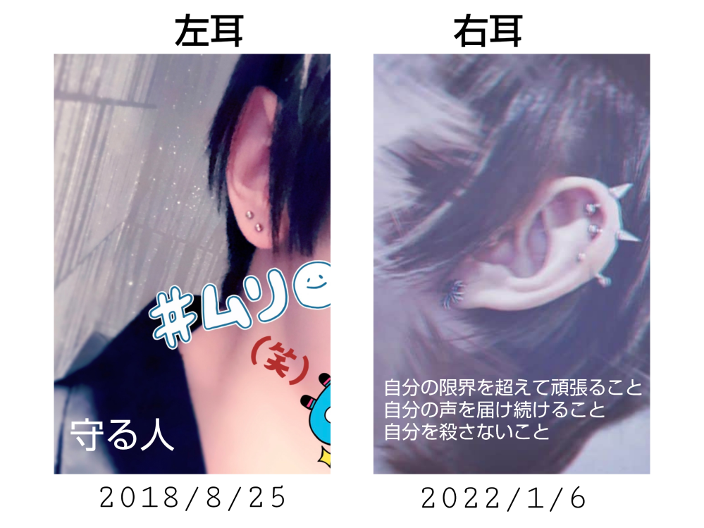 すとぷりの莉犬くんはピアスどこ開けてるんですか？ - 左に2つ