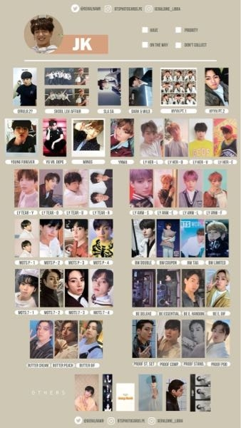 BTSのジョングクのトレカ一覧の写真持ってる人いませんか？ - Yahoo!知恵袋
