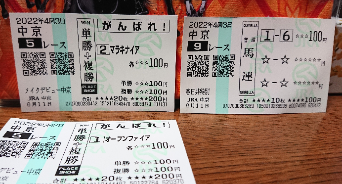 応援馬券(ハズレ、もしくは期限切れ) ちいかわ ハチワレ馬券 2025年6月29日 現地応援馬券 小倉競馬場