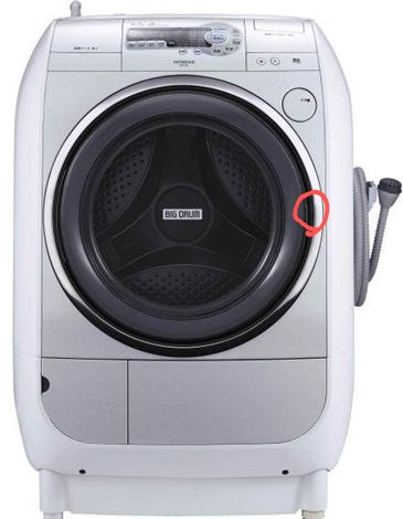 BD-V2の日立の横ドラム洗濯機がドアロック解除されているのに開かない 