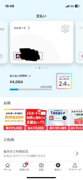 メルカードってナンバーレスなんですよね？ということはネットショッピ