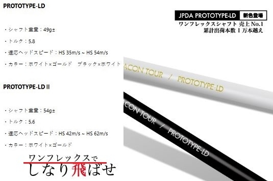 JPDAPROTOTYPE-LD上記のシャフトに興味があります使用さ - Yahoo!知恵袋