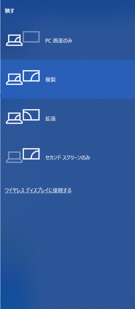 デュアルモニターにしようとケーブルで繋げてみましたが、1と2が 