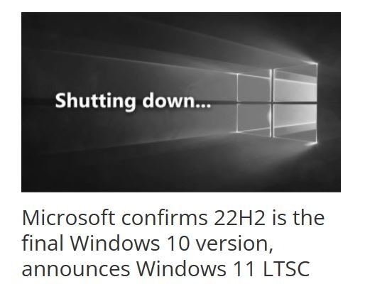 Windows10の更新は後3回（23,24,25H2）で終わりですか？ - Yahoo!知恵袋