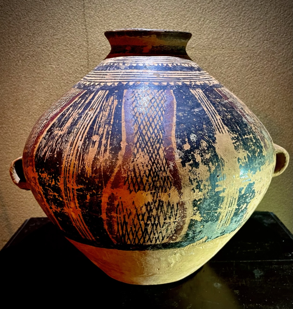 古代　紀元前　アンダーソン土器　木箱付高さ20.5㎝タサニ東な7-0223☆2F