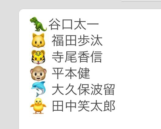 絵文字様 DXTEENのメンバーの絵文字を知りたいです！知っている方がいらっ