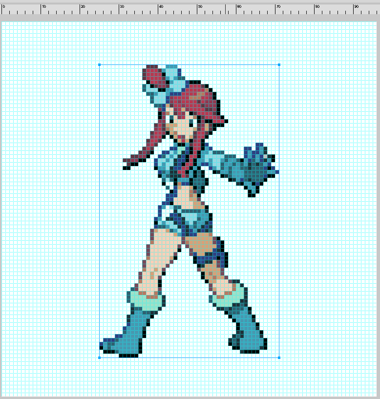 BW風のドット絵を作りたいのですが、調べたところポケモンの