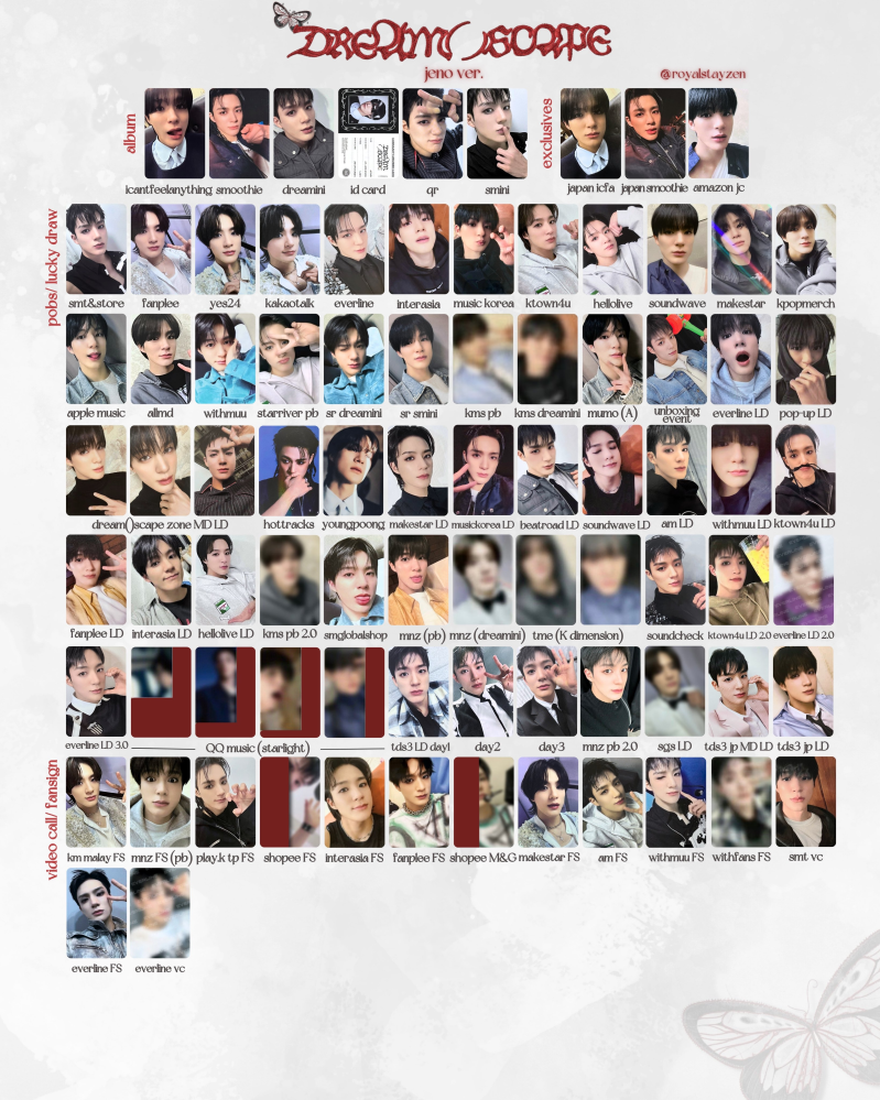 至急です！NCTジェノさんの最新トレカ一覧をください！NCTDREAM - 最