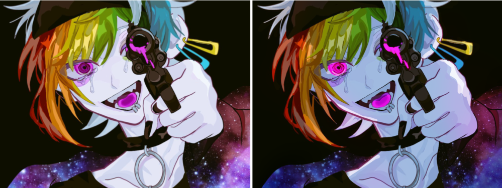狼ゲームのリンタロウを描きました。高1です。Twitterに投稿した所30