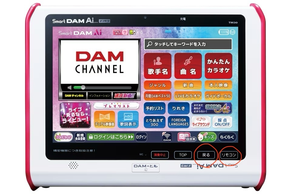 電源 デンモク 裏側 キョクNAVIのリセット方法 カラオケ情報局