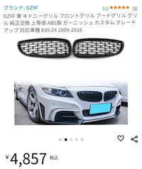 輝け!　愛車!　BMW 　Z4 E85　Mカラー　 グリル 輝け!愛車!BMW Z4 E85Mカラーマットブラック グリル