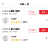 値下げ依頼された方の専用品 メルカリについてです。値下げ依頼をしたら、名前は出品者様に