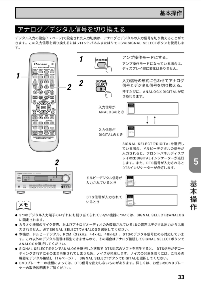 pioneerのVSX-D3のアンプを使用しています。 - 現在テレビのファイ