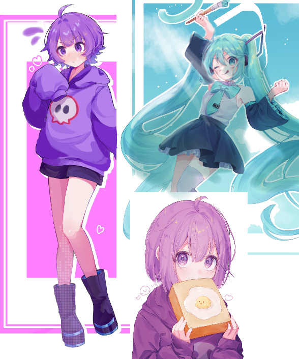 イラストが伸びません。投稿しているイラストを何枚か集めてみた