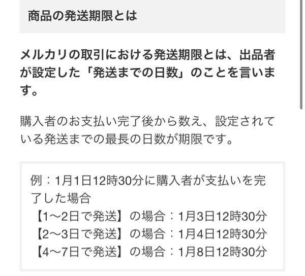 至急です。メルカリの発送が今日までなのですが、ポストまでに日付が