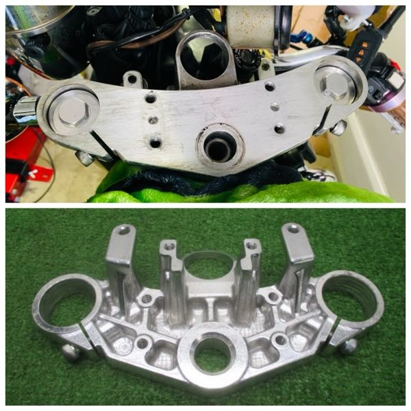 ゼファー400のトップブリッジの外し方と付け方を教えてください