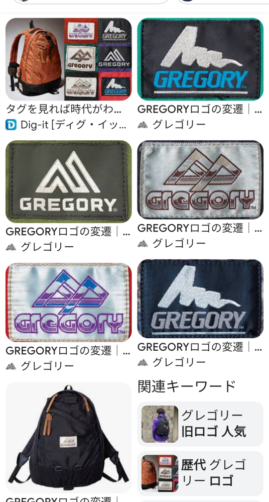 gregoryのリュックについてフリマサイトで購入しましたが、内側の