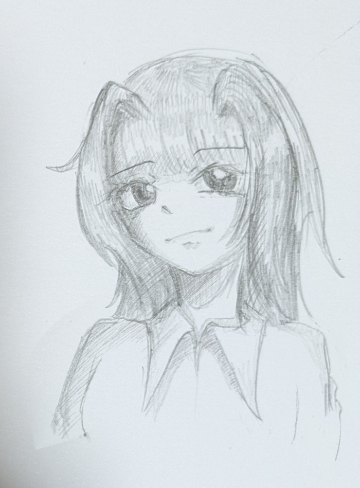 中3ですこの絵は中3で描いたにしてはどうですか?自分の絵は一般的