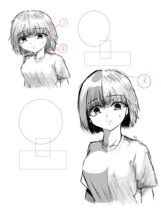 高2です。漫画家を目指してます。絵の評価を100点満点でして欲しい
