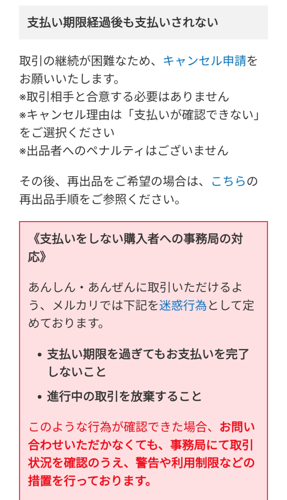 メルカリのコンビニ払いで購入されました。支払い期限について「2025年