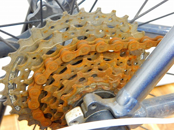 自転車が買って2週間ほどでさびていました。 - 漕ぐには問題ないのです
