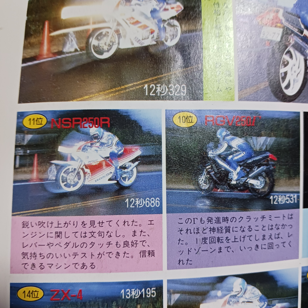 ありがとう Man nsr250rとrz350って当時どんな評価でどっちが速かったんですか