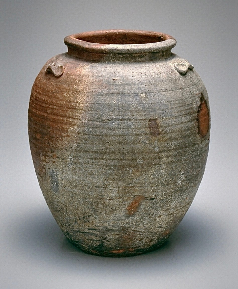 古美骨董】桃山時代の古備前壺の土肌について。桃山期の土中深くから掘