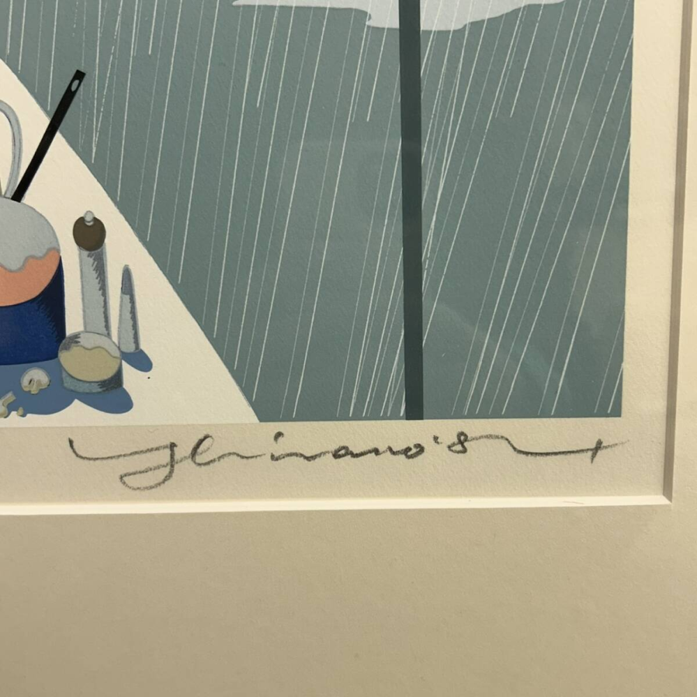 こちらの絵画は誰の作品かわかる方お願い致します。おそらくリトグラフ