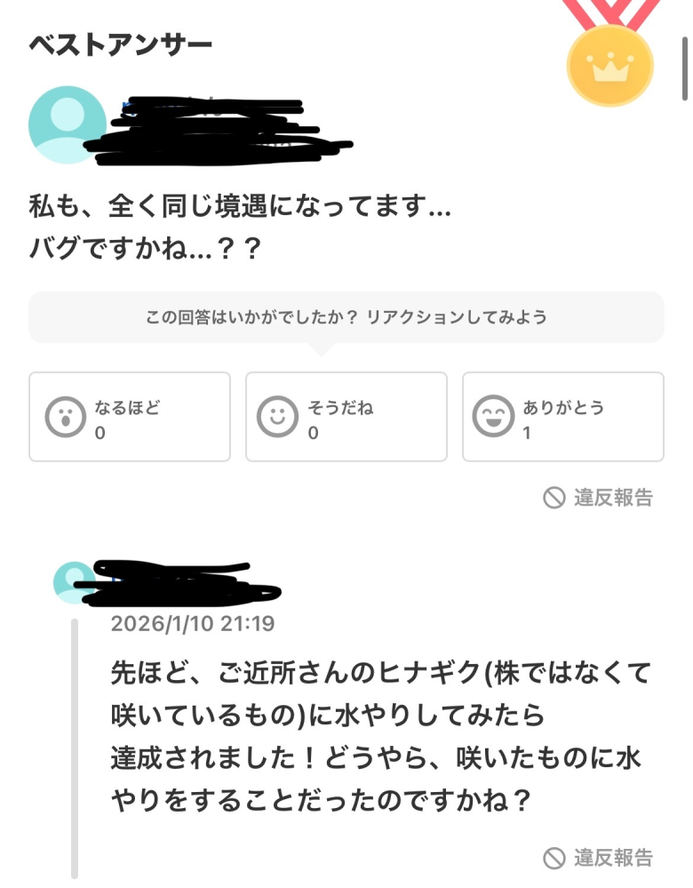 ハートピアスローライフの【園芸】についての質問です4株のヒナギク