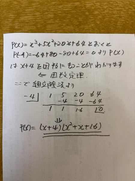 x³+5x²+20x+64の因数分解の解き方教えて欲しいです - - Yahoo!知恵袋
