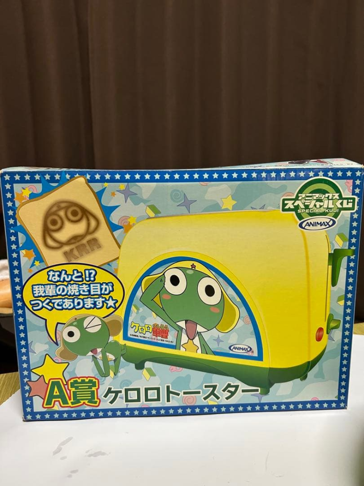 ご覧いただきありがとうございます！写真にあるケロロ軍曹のトースター