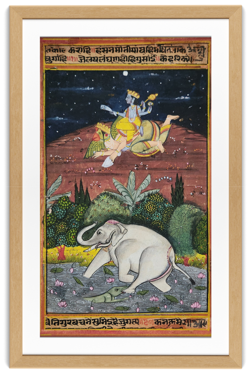 このインドの絵の由来を教えてください。 - ガジェンドラモクシャ