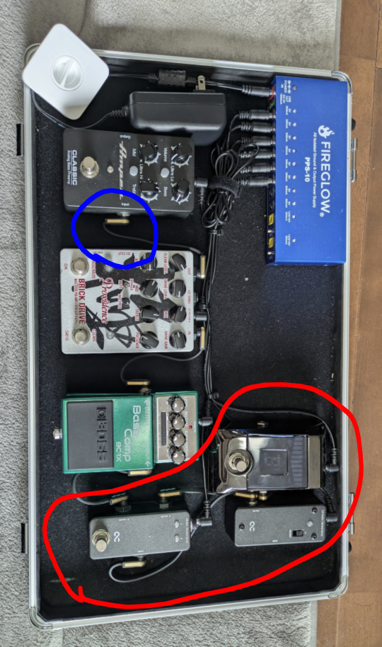 このエフェクターボードへの感想、アドバイスください！m(*__)m