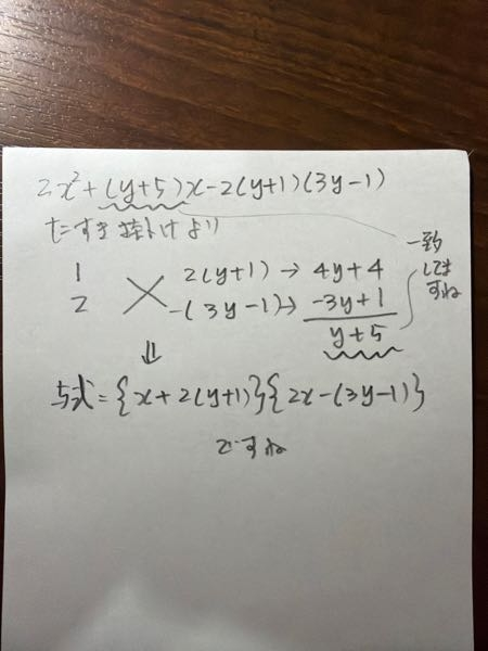 この式になる理由がわかりません。解説お願いします - 乱筆ですみま