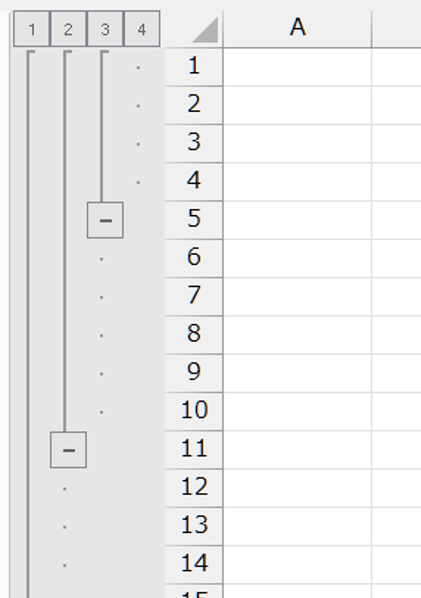 excel2019ですが、操作中に、画面の上の左に[1][2][ - Yahoo!知恵袋