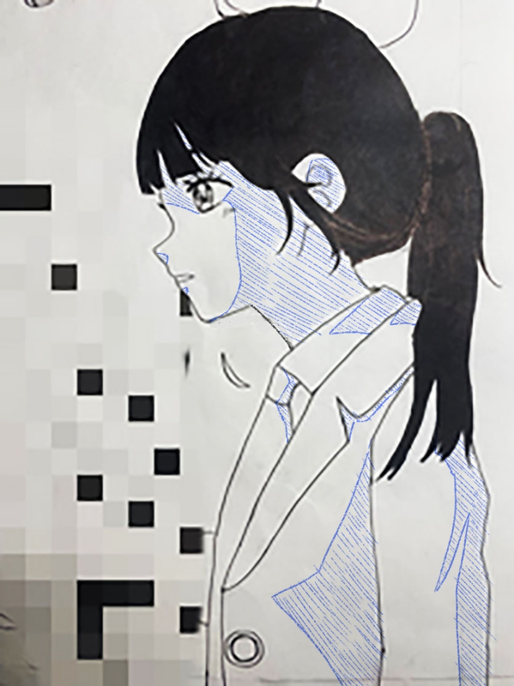 この人に影をつけて欲しいです、、どこにつければいいかよく分からない