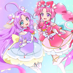 名探偵プリキュアでキュアアンサー、キュアミスティック、キュア