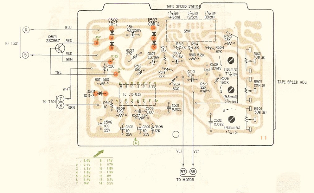ソニーのCX-032の代替え基板の回路図の通りに基板を作成した筈なのです
