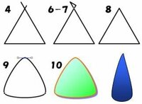 ワードアートで三角の図形を描きたいです。丸みを帯びた三角（角に丸みをつ - Yahoo!知恵袋