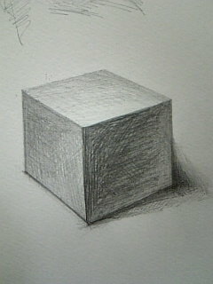 夏休みの宿題で点描画がでたのですが立方体の影のつけ方が分かりませ Yahoo 知恵袋