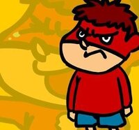 鷹の爪団の吉田君の顔の上半分は何で赤いのですか 赤くないときもあり Yahoo 知恵袋