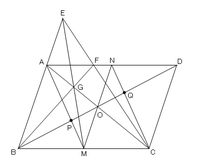平行四辺形abcdがあり 対角線bdを 定規のみ で三等分する２ Yahoo 知恵袋