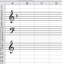 ト音記号やヘ音記号をmicrosoftexcelに入れたい Mi Yahoo 知恵袋
