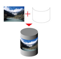 画像 Jpgか Psd をイラレで円柱に貼ってあるように加工することはでき Yahoo 知恵袋