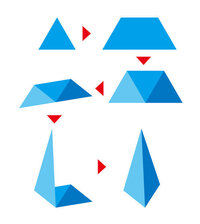 イラストレーターで 立体的な三角すいを作るには どのようにすればよいでしょうか Yahoo 知恵袋