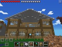 マインクラフトpeで家を作ったんですが屋根と家の間はどんな風 Yahoo 知恵袋