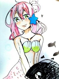 魚や人魚などイラストを描く際にコピックで鱗を描きたいのですが上手く塗る Yahoo 知恵袋