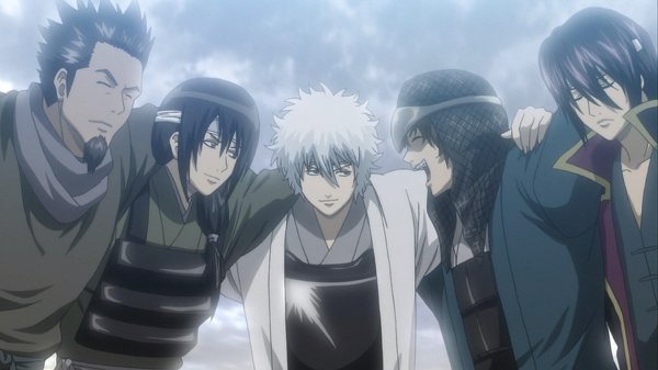 銀魂の攘夷戦争時代、銀さん+高杉+坂本+桂と一緒に戦っていた
